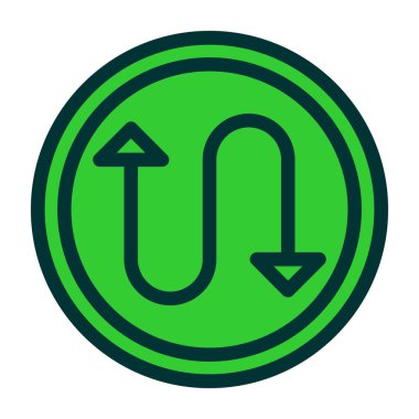 Ok. Web simgesi basit illüstrasyon