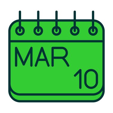 Takvim simgesi vektör illüstrasyonu