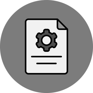 Dosya simgesinin vektör illüstrasyonu