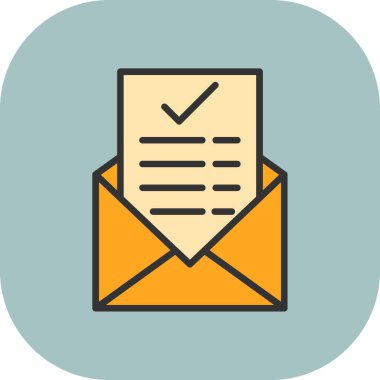 e-posta mektup simge vektör çizim