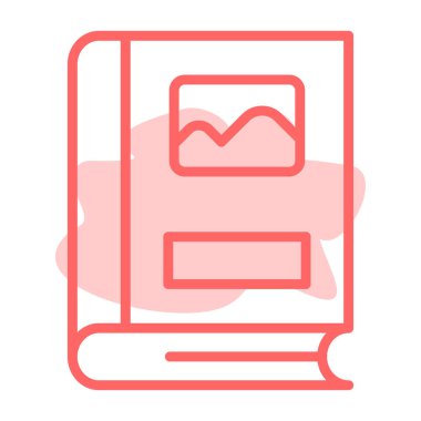 kitap simgesi vektör illüstrasyonu