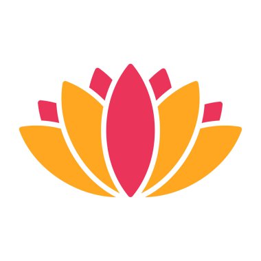 Lotus çiçeği vektör simgesi