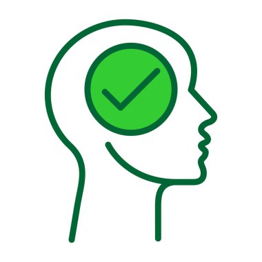 kafasında soru işareti, insan kafası ikonu, insan kafası