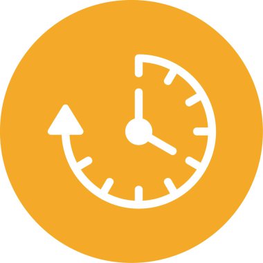 Saat simgesi vektör illüstrasyonu