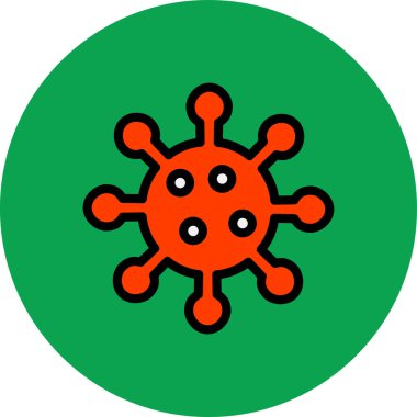 Virüs. Web simgesi basit illüstrasyon