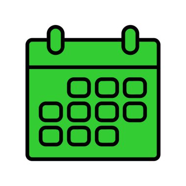 Takvim. Web simgesi basit illüstrasyon