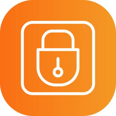 Güzel Kilit Kabartma Vektörü Simgesi