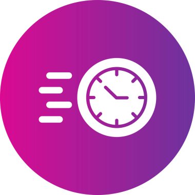 Saat simgesinin vektör illüstrasyonu