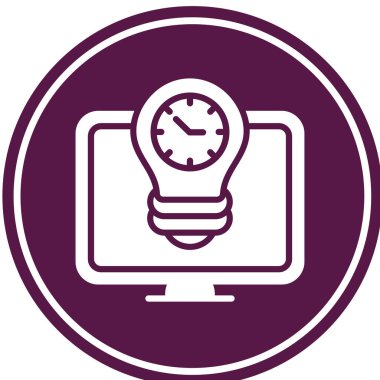 Çemberli saatin vektör simgesi