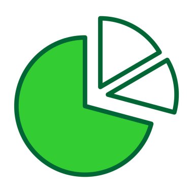 pasta grafiği düz simgesi