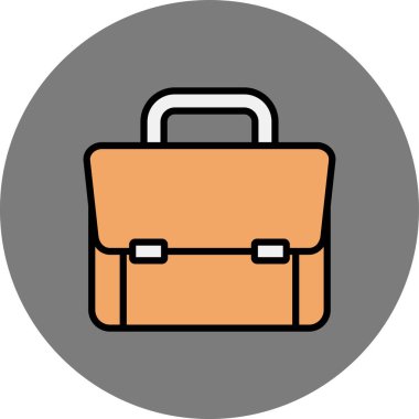 evrak çantası ikonu vektör illüstrasyonu