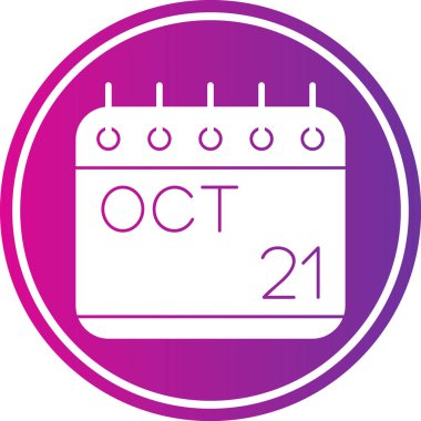 Takvim simgesinin vektör illüstrasyonu