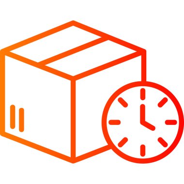 Alarm saati simgesi, vektör illüstrasyonu