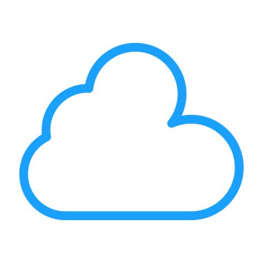 Bulut hesaplama simgesi. vektör illüstrasyonu