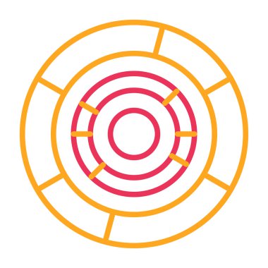 Hedef. Web simgesi basit illüstrasyon