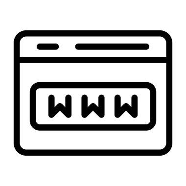 Web simgesi, vektör illüstrasyonu