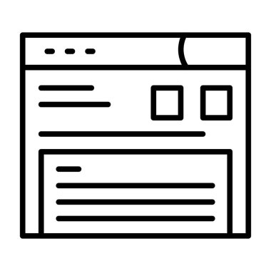 Web tasarım simgesi, vektör illüstrasyonu