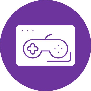 Oyun simgesinin vektör illüstrasyonu