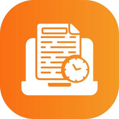 Belge simgesinin vektör illüstrasyonu