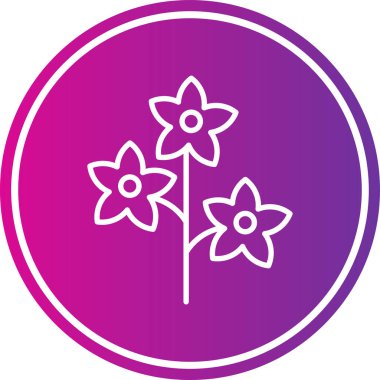 çiçek simgesi vektör illüstrasyonu