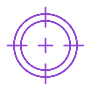 Hedef. Web simgesi vektör illüstrasyonu