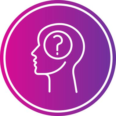 Beyin simgesinin vektör illüstrasyonu