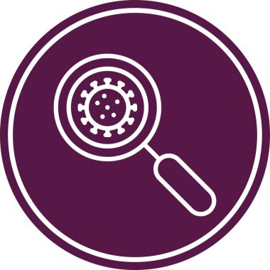 büyütme cam ikon vektör çizimi tasarımı