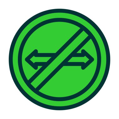 Modern yol simgesinden yoksun vektör illüstrasyonu