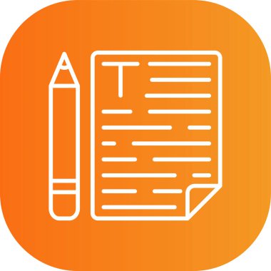 Belge simgesinin vektör illüstrasyonu