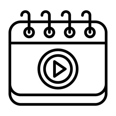 Takvim. Web simgesi basit tasarım