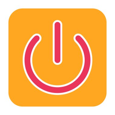 Enerji vektör simgesi. Düz biçim illüstrasyonu 10