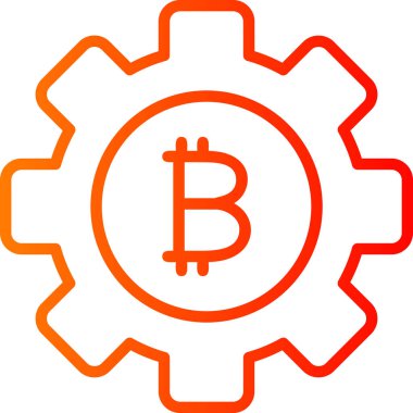 bitcoin. Web simgesi basit illüstrasyon