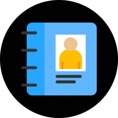 ID kart simgesi vektör illüstrasyonu