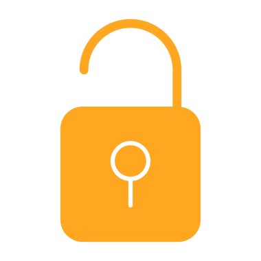 unlock vector color line icon