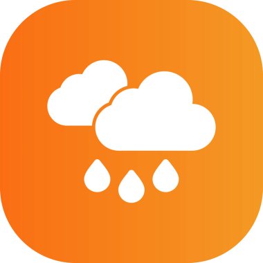 Bulut simgesi vektör illüstrasyonu