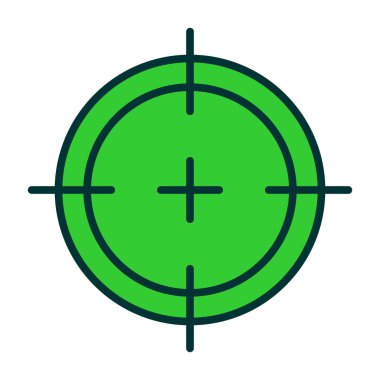 hedef simge vektör illüstrasyonu