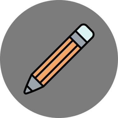 Kalem. Web simgesi basit illüstrasyon