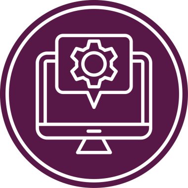 seo modern simgesinin vektör illüstrasyonu