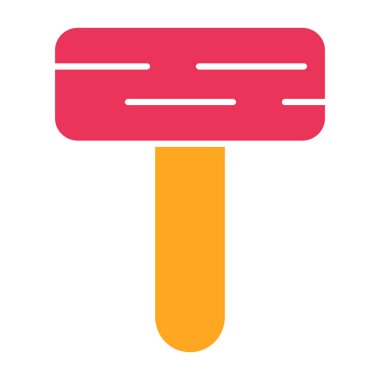 dondurma düz vektör simgesi