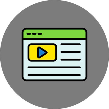 seo modern simgesinin vektör illüstrasyonu