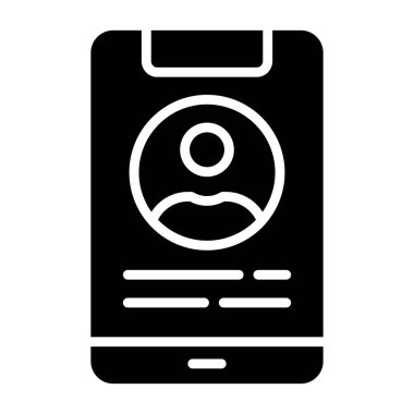 Vektör Mobil simge illüstrasyonu