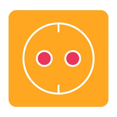 Bowling topu düz simgesi, vektör illüstrasyonu