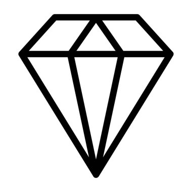 Elmas simgesinin vektör illüstrasyonu