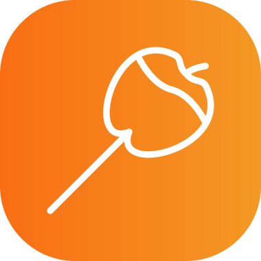 Benzersiz lolipop vektör çizgisi simgesi