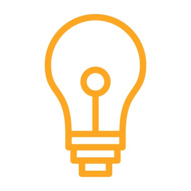 ampul simgesi vektör illüstrasyonu