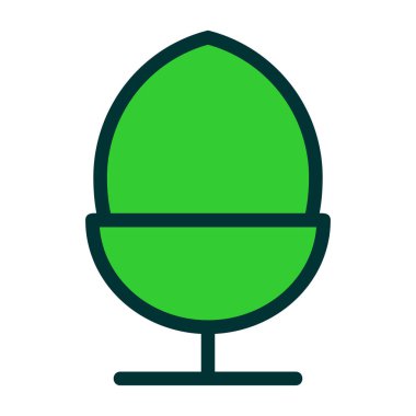 Yumurta simgesi vektör illüstrasyonu