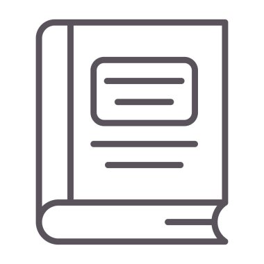 kitap simgesi vektör illüstrasyonu