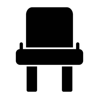 kanepe vektör düz simgesi