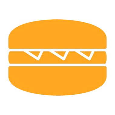 Hamburger web simgesi, vektör çizim