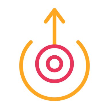 Hedef simgenin vektör illüstrasyonu